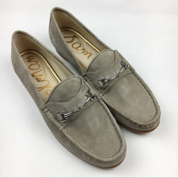 Sam Edelman Shoes - Sam Edelman Talia Horse Bit Suede Loafer Putty 8